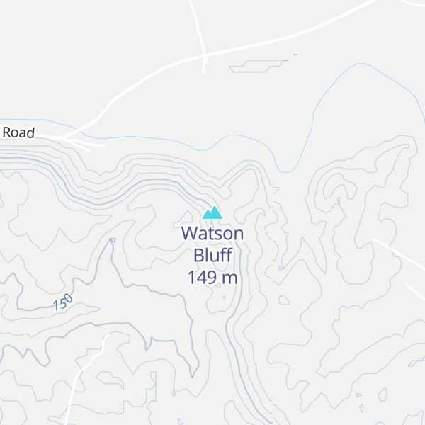 Map of Watson Bluff