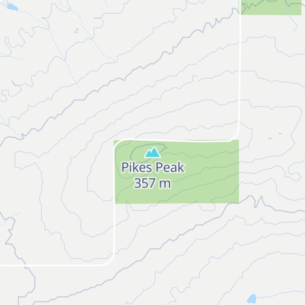 Map of Pikes Peak