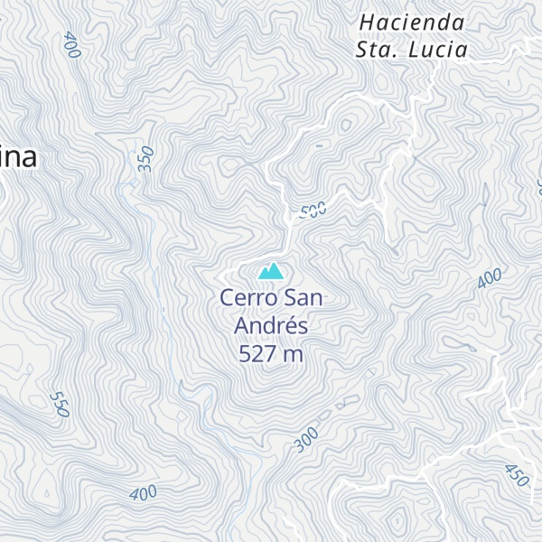 Map of Cerro San Andrés