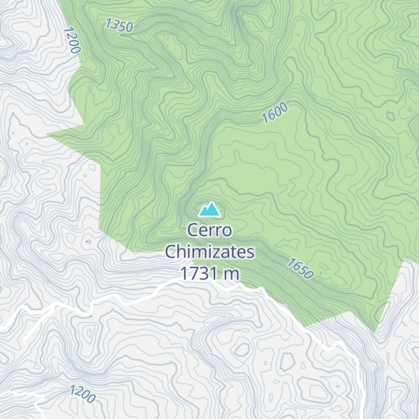 Map of Cerro Chimizates