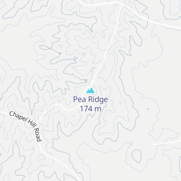 Map of Pea Ridge