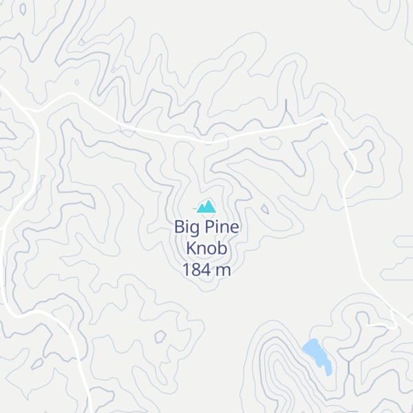 Map of Big Pine Knob