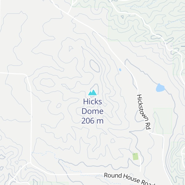Map of Hicks Dome