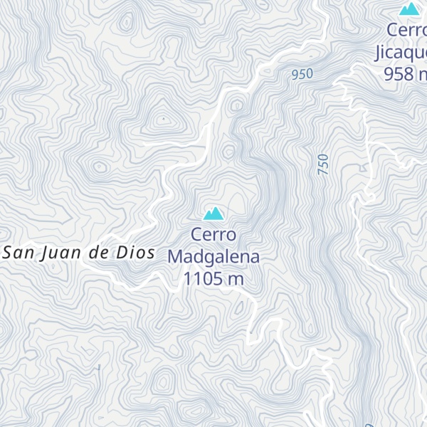 Map of Cerro Madgalena