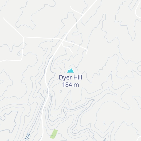 Map of Dyer Hill