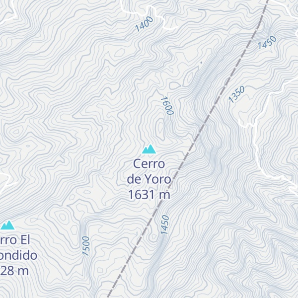 Map of Cerro de Yoro