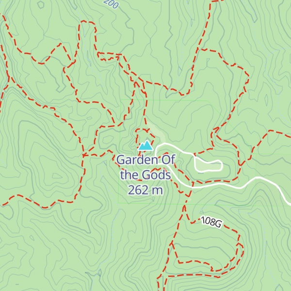 Map of Garden Of the Gods