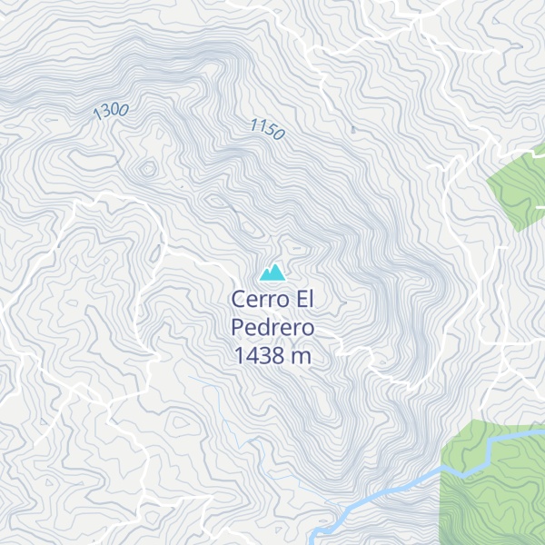 Map of Cerro El Pedrero