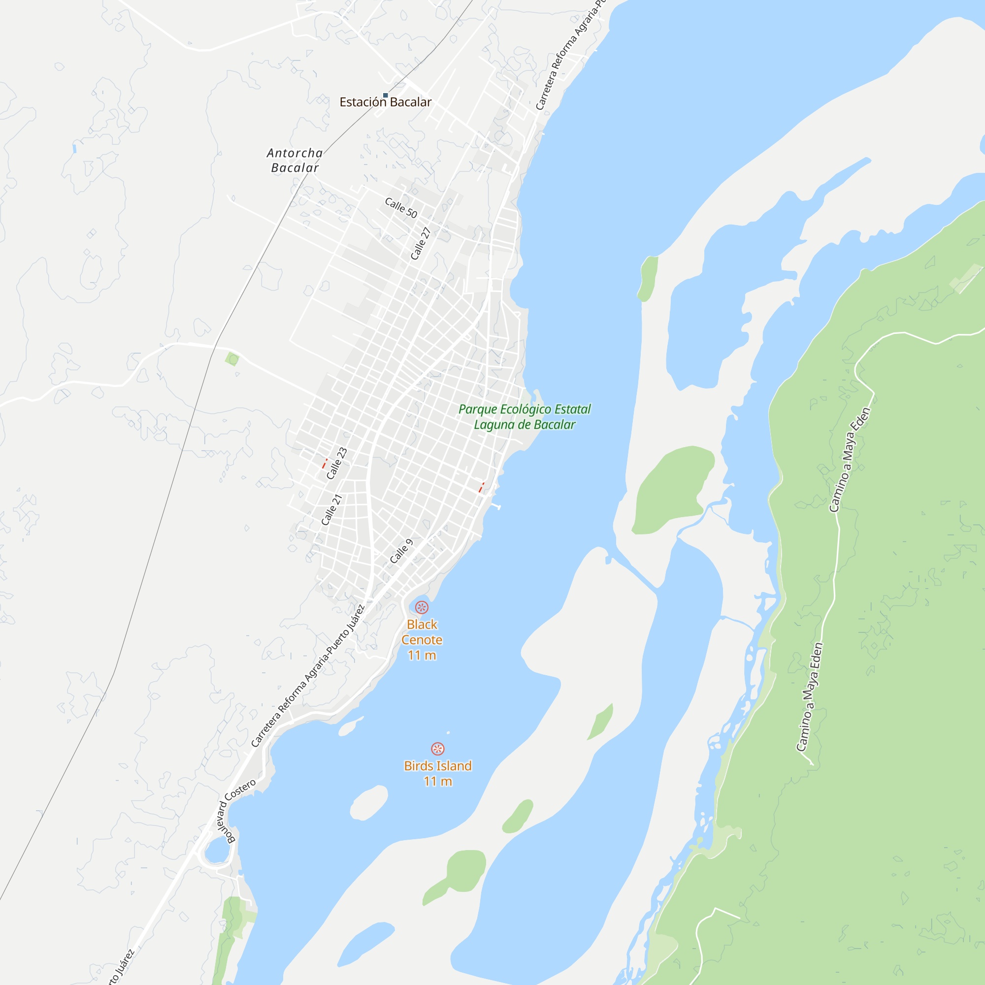 Cabañas map