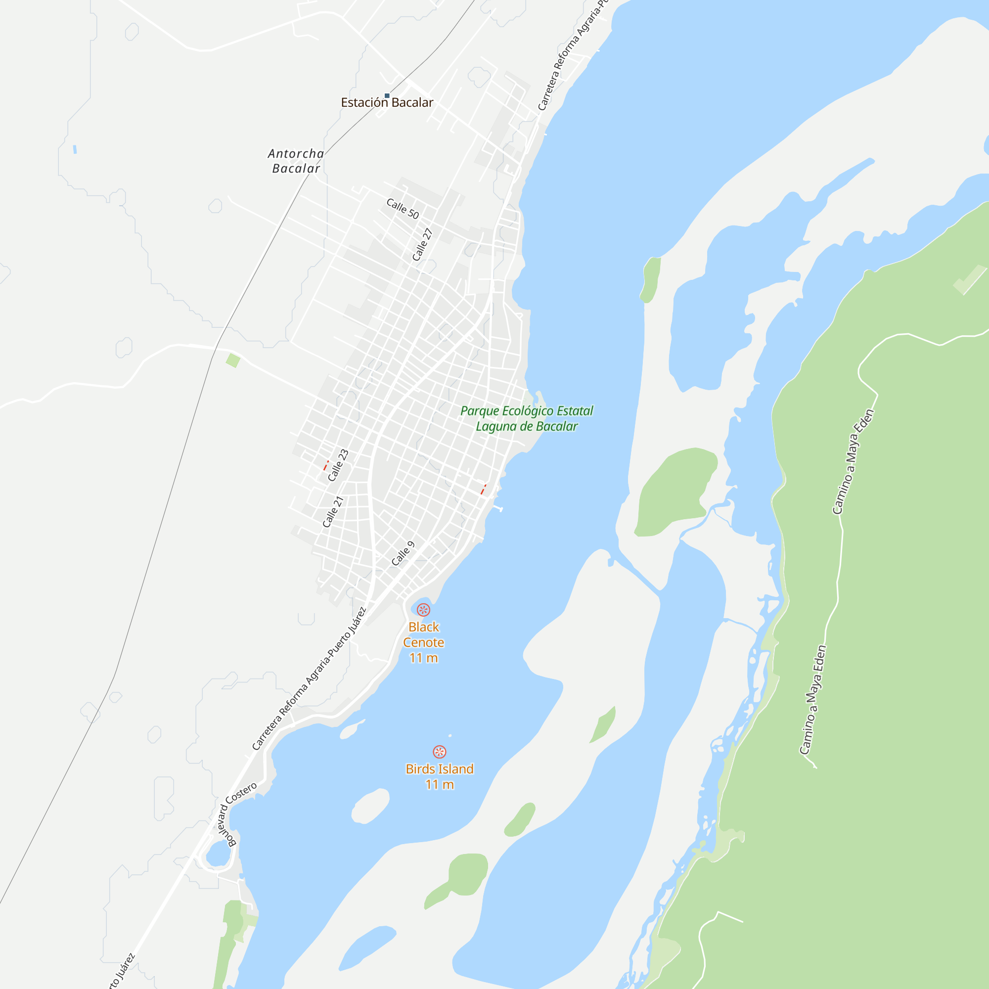 Cabañas map