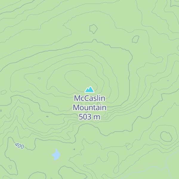 Map of McCaslin Mountain