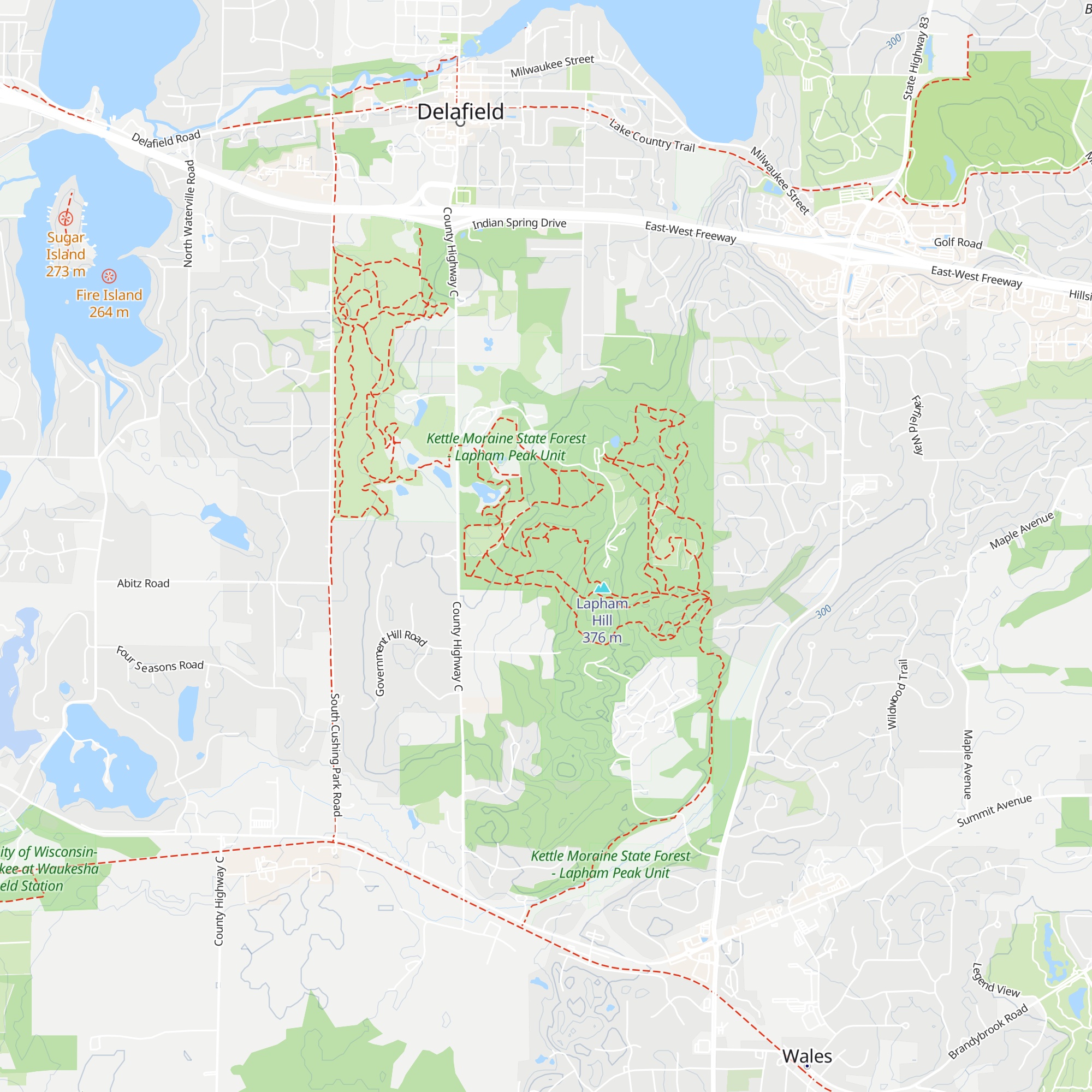 Backpack Campsite map