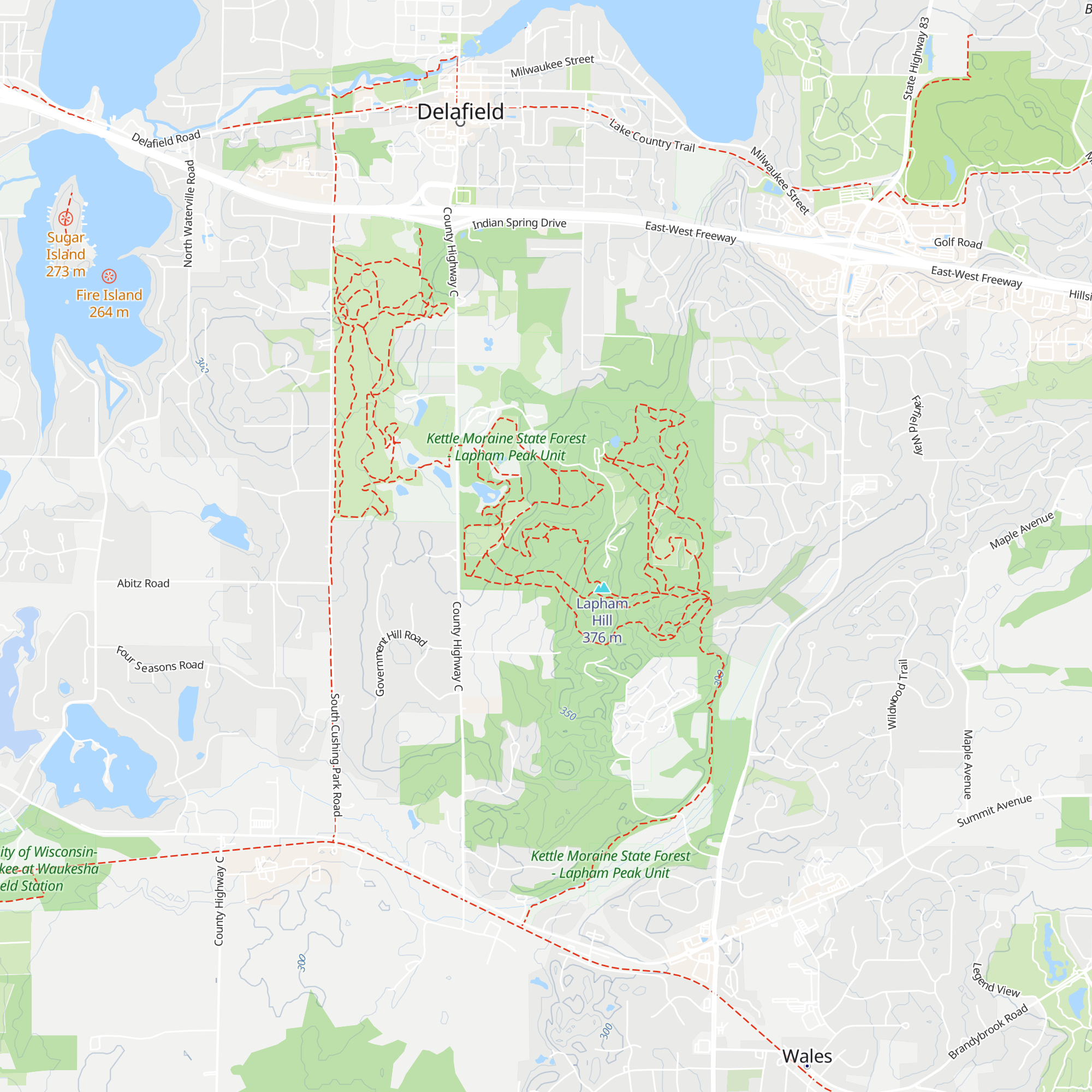 Backpack Campsite map