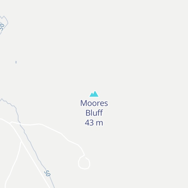 Map of Moores Bluff