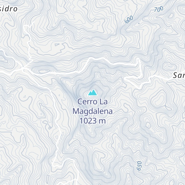 Map of Cerro La Magdalena
