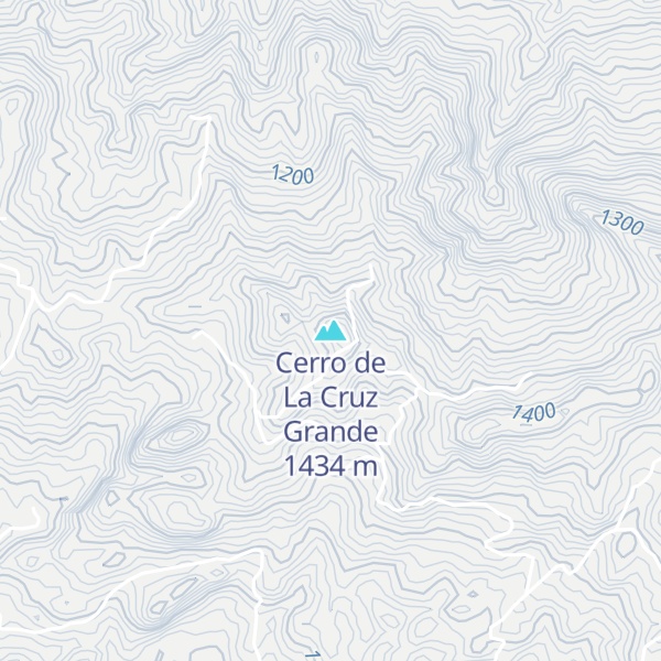 Map of Cerro de La Cruz Grande