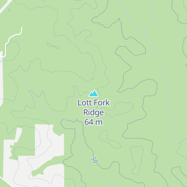 Map of Lott Fork Ridge