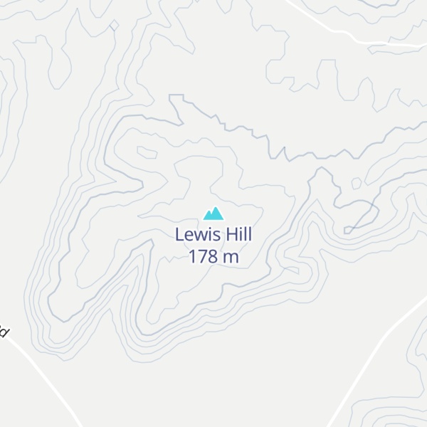 Map of Lewis Hill