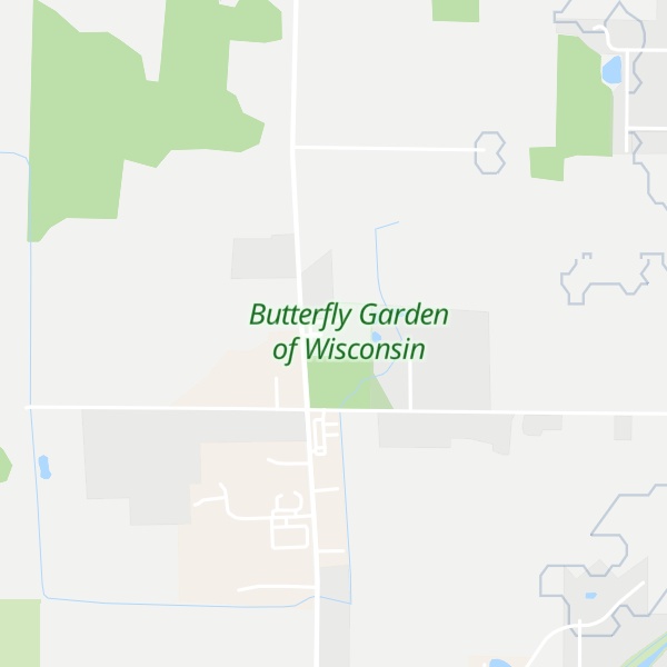 Map of Butterfly Garden of Wisconsin