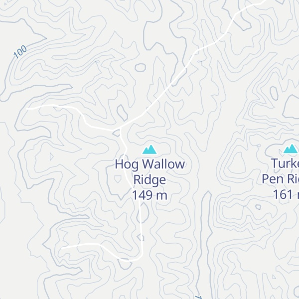 Map of Hog Wallow Ridge