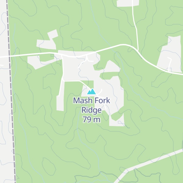 Map of Mash Fork Ridge