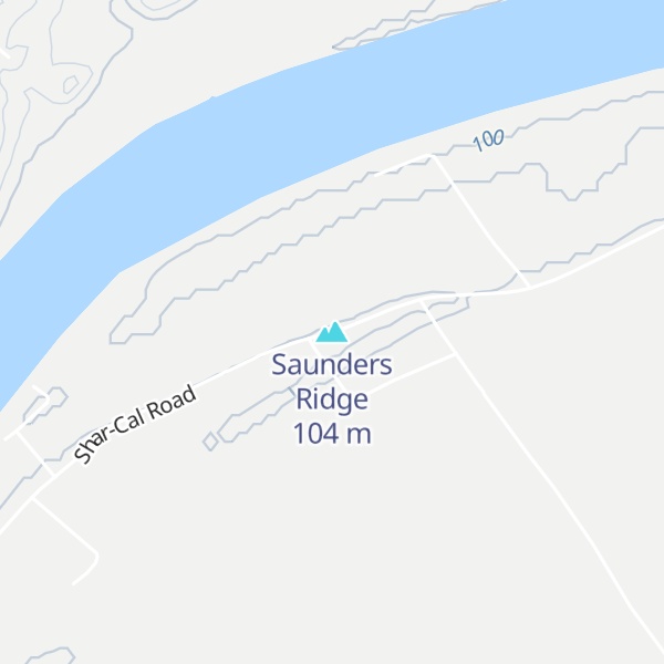 Map of Saunders Ridge