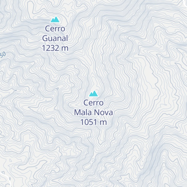 Map of Cerro Mala Nova