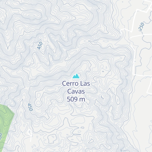 Map of Cerro Las Cavas