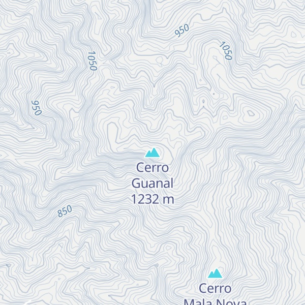 Map of Cerro Guanal