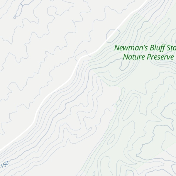 Map of Newmans Bluff