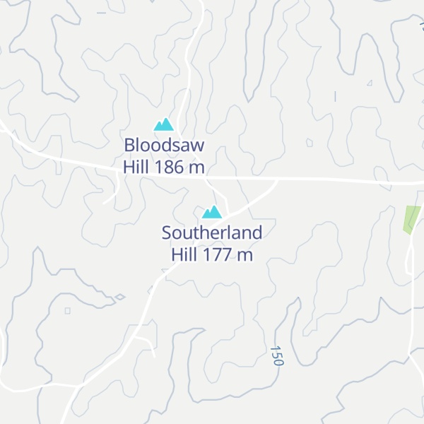 Map of Southerland Hill