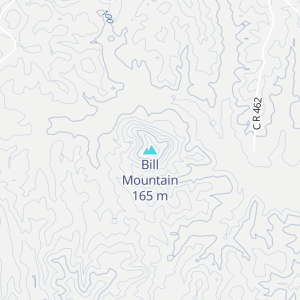 Map of Bill Mountain