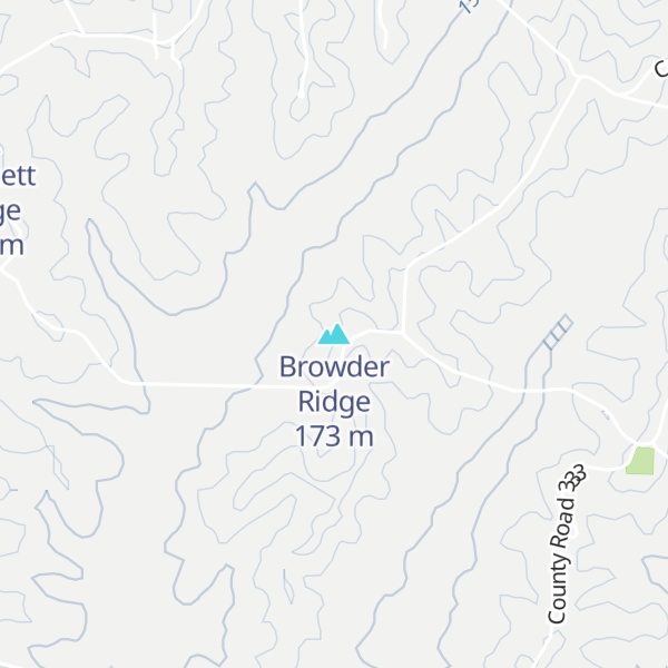 Map of Browder Ridge