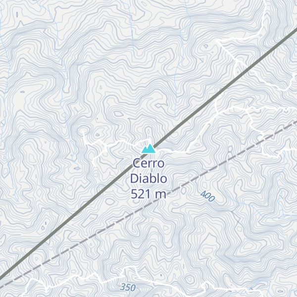 Map of Cerro Diablo