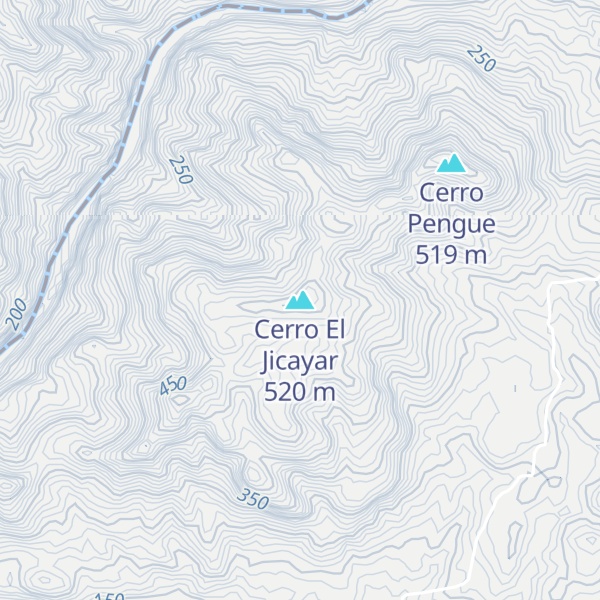 Map of Cerro El Jicayar