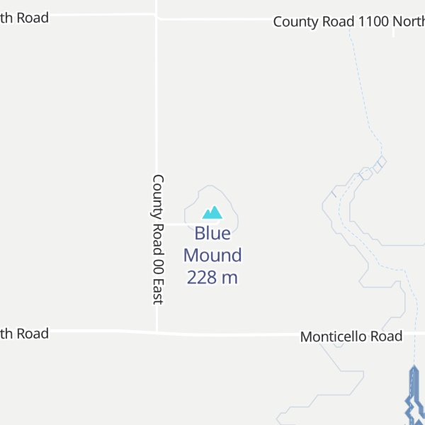 Map of Blue Mound