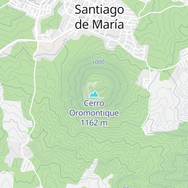 Map of Cerro Oromontique