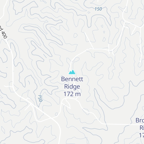 Map of Bennett Ridge