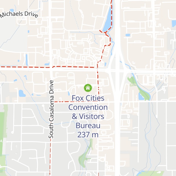 Map of Fox Cities Convention & Visitors Bureau