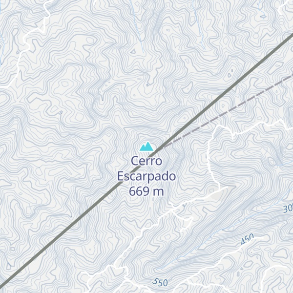Map of Cerro Escarpado