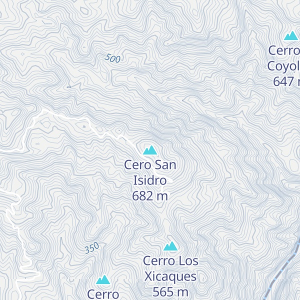Map of Cero San Isidro