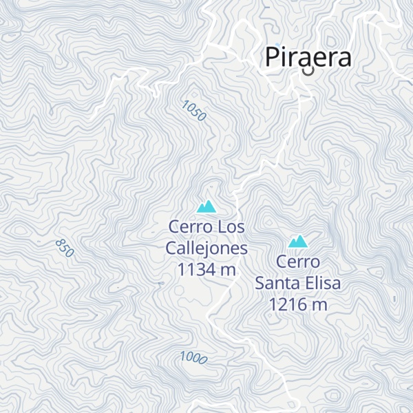 Map of Cerro Los Callejones