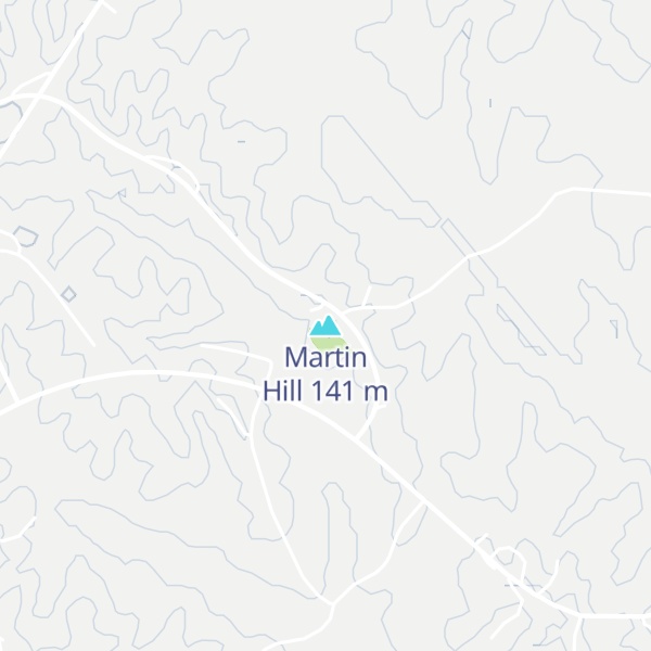 Map of Martin Hill