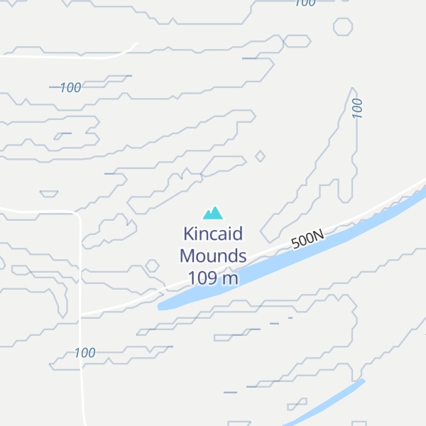 Map of Kincaid Mounds