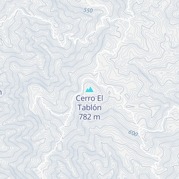 Map of Cerro El Tablón