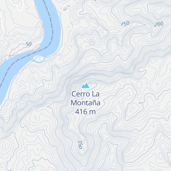 Map of Cerro La Montaña