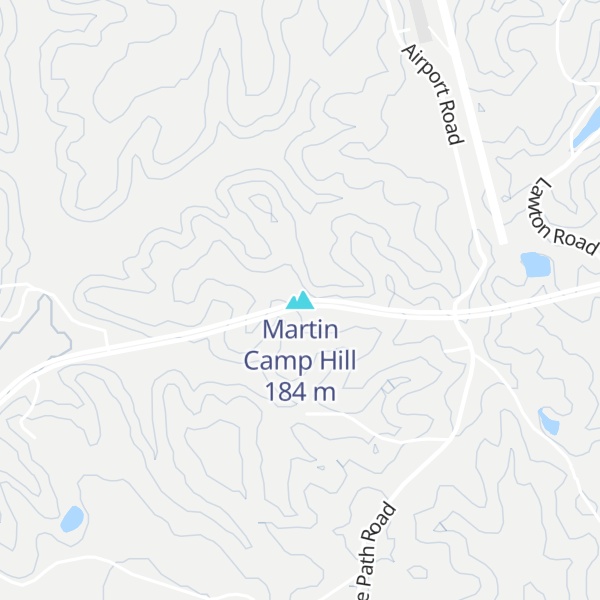 Map of Martin Camp Hill