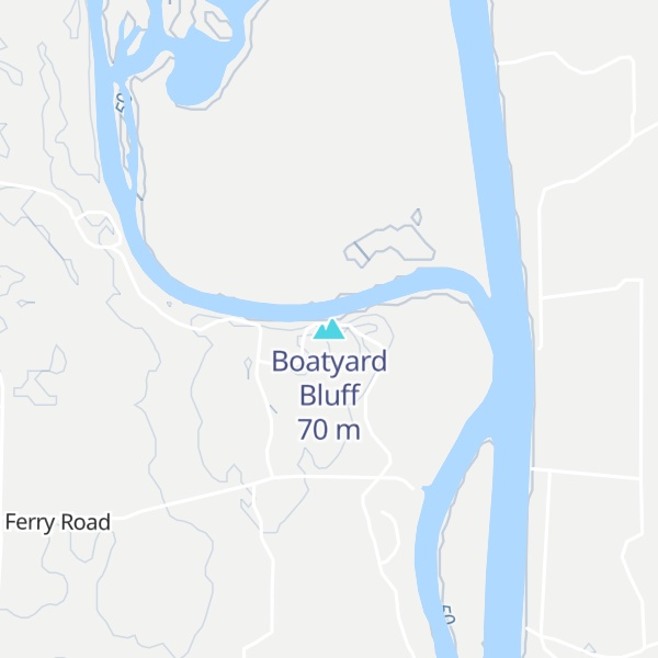 Map of Boatyard Bluff