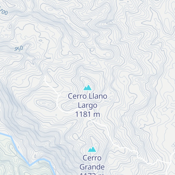 Map of Cerro Llano Largo