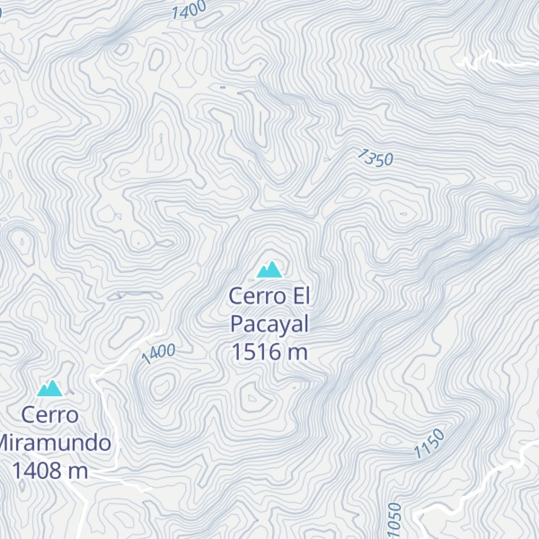 Map of Cerro El Pacayal